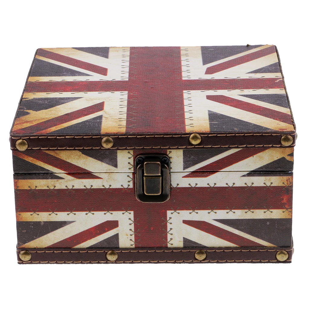 

Vintage Wooden Jewelry Case Treasure Chains Necklace Jewelry Box Holder for Travel Use