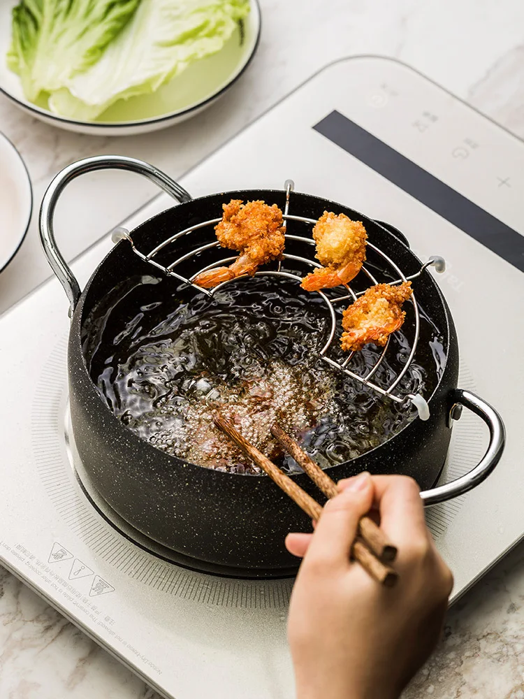 Porcelain Color Japan Lady Of Heaven Fry Pot Household Small Fryer Mini- Nothing Lampblack No Paste Electromagnetic Furnace Coal | Дом и сад