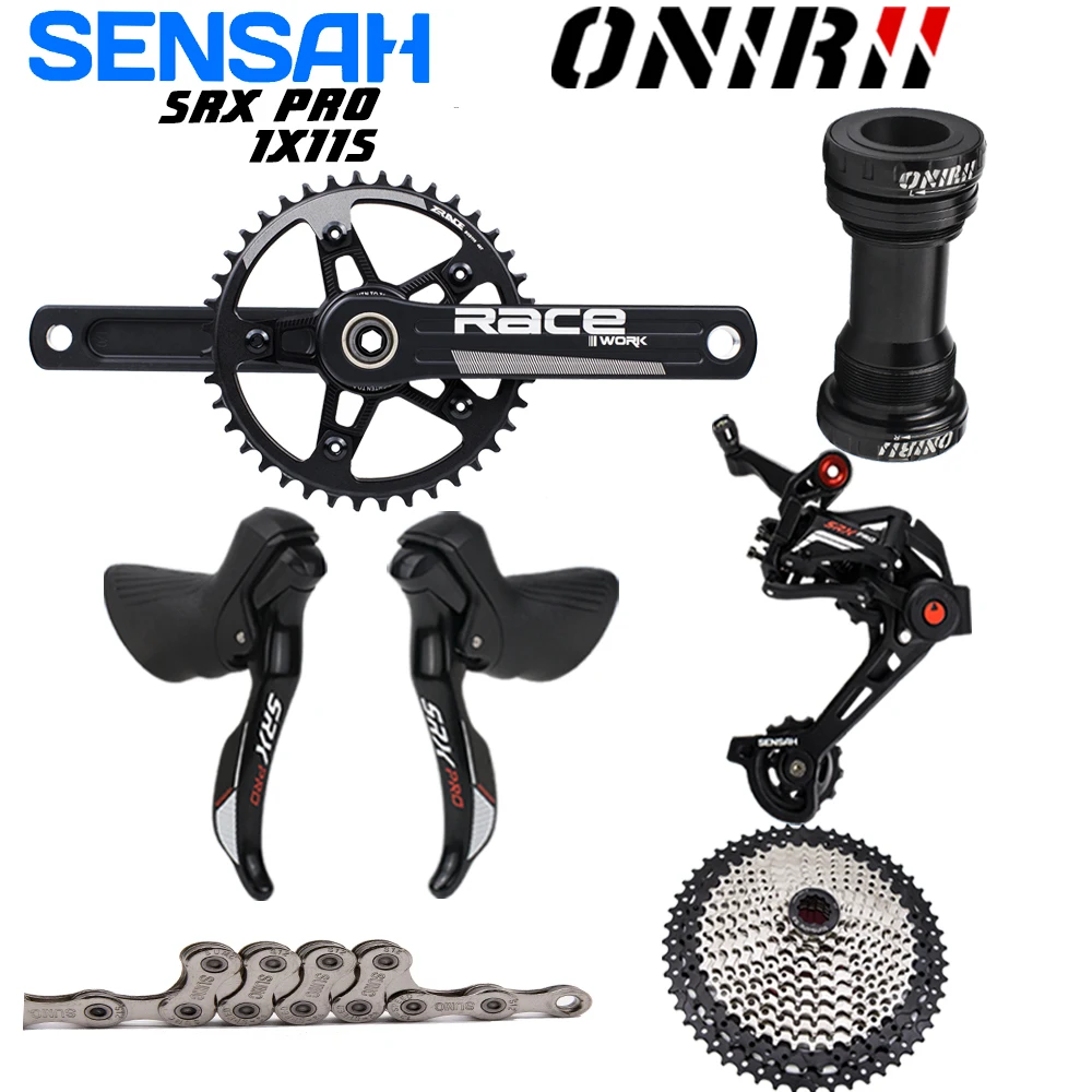 

SENSAH SRX PRO 1x11 Speed, 11 s Road kit, R/L рычаг переключения передач + задний переключатель + коленчатый ключ ONIRII, гравийный велосипед Cyclo-Cross совершенно нов...
