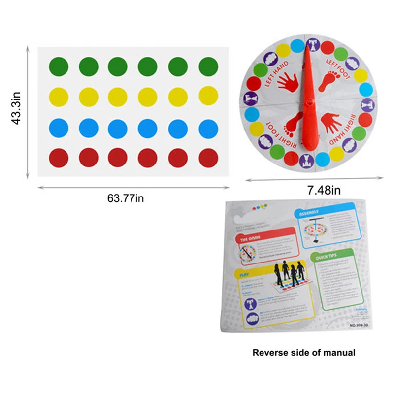 

Hot New Type Parent-child Interactive Game Body Tap Funny Twister The Classic Game With 2 More Moves Family Party Games