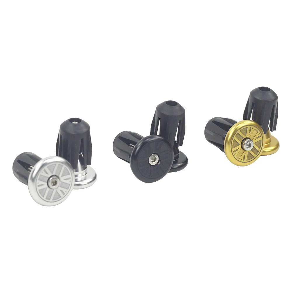 

UNION JACK Bicycle Handlebar Bar End Plug Universal for Brompton 3SIXTY Pike Folding Bike Alloy Grip Ends Cap Expansion Lock