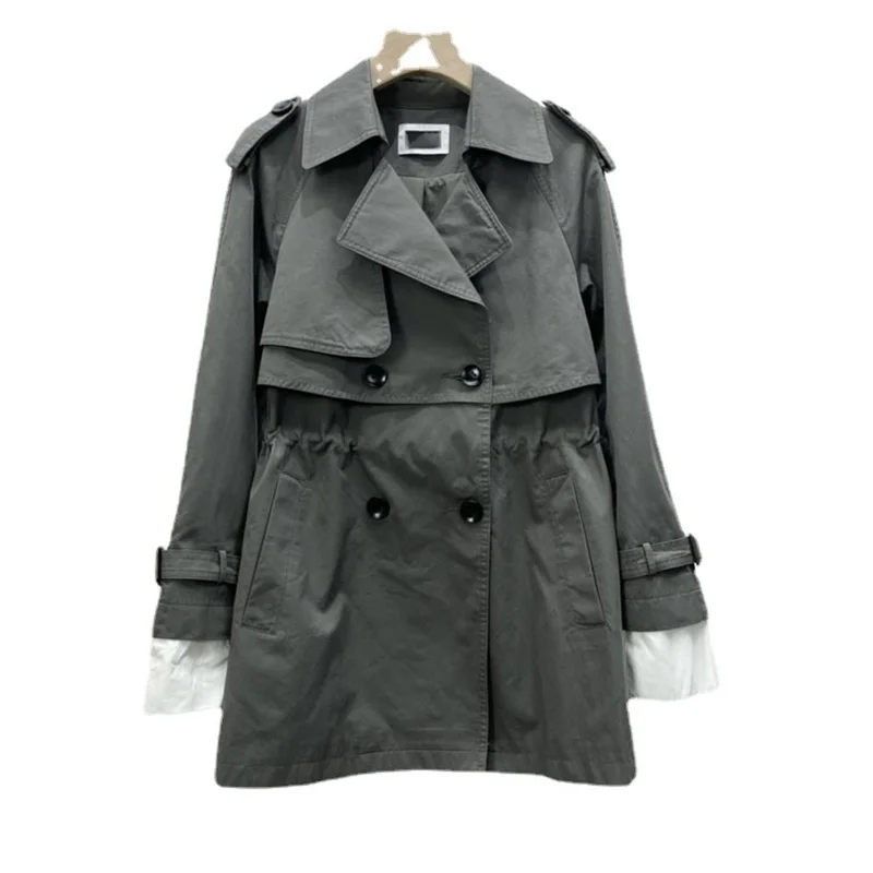 

2021 New Autumn Fashion Female Outwear Loose High Quality Women Coat Cotton Solid Color Casual Elegant Ladies Overcoat T623