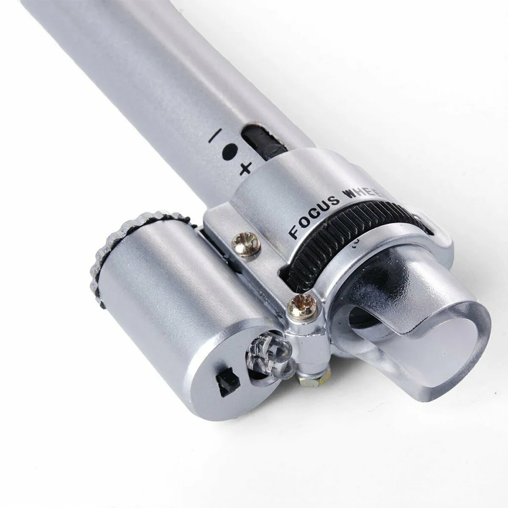 100x микроскоп Лупа с регулируемым фокусным расстоянием ручной портативный