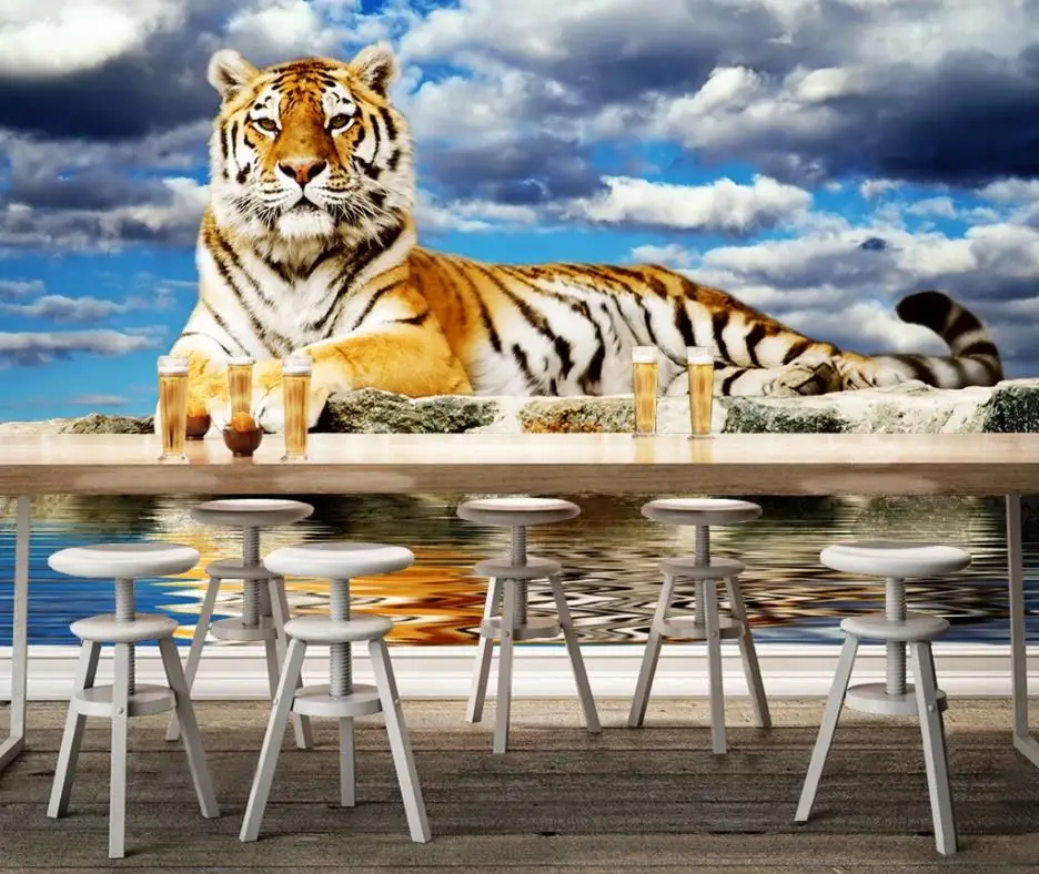 

papel de parede 3 d custom waterproof wall papers home decor 3d Living room bedroom animal photo wallpaper murals