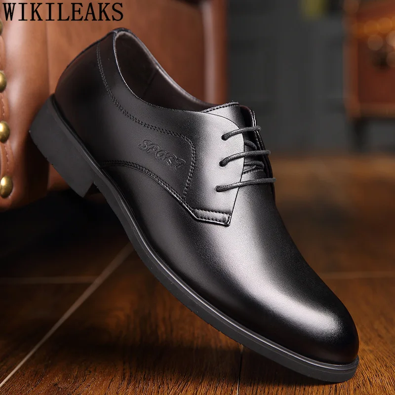 

Designer Leather Mens Dress Shoes Brown Formal Party Shoes for Men Black Oxford Shoes for Men 2023 Zapatos De Vestir Hombre