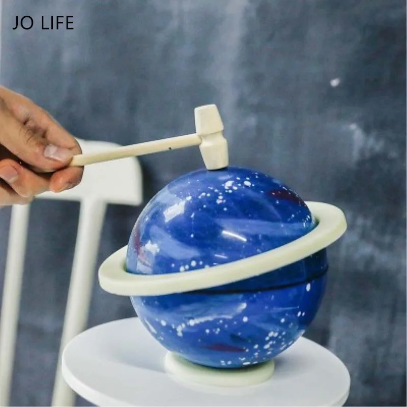 JO жизнь 3 шт./компл. 3D планета, шар творческий эпоксидной смолы с изображением космоса и земли форма для торта декоративная инструмент для муссов и десертов пресс-форм