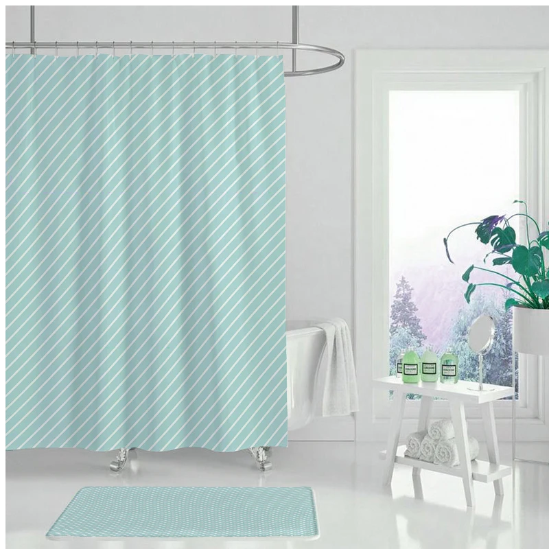 Декоративная Геометрическая Рождественская занавеска для душа в богемном стиле