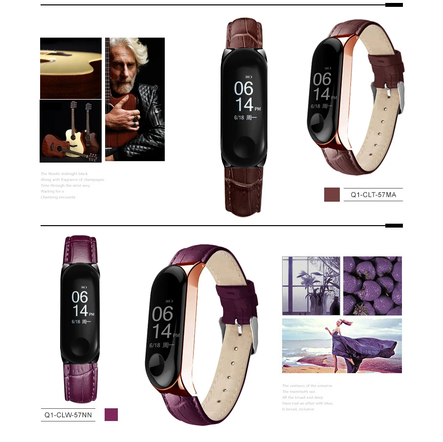 

Colorful strap For Xiaomi Mi Band 6 4 5 Wrist Metal Bracelet Screwless MIband for Mi Band 4 3 5 Strap Wristbands Pulseira