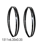 Полотно ленточной пилы 59-12 дюйма, 2 шт., 1511x6,35x0,35 мм, TPI 6 для ленточной пилы 9 дюймов, Ryobi Skil Dewalt Delta Black Decker, аксессуары для электроинструментов