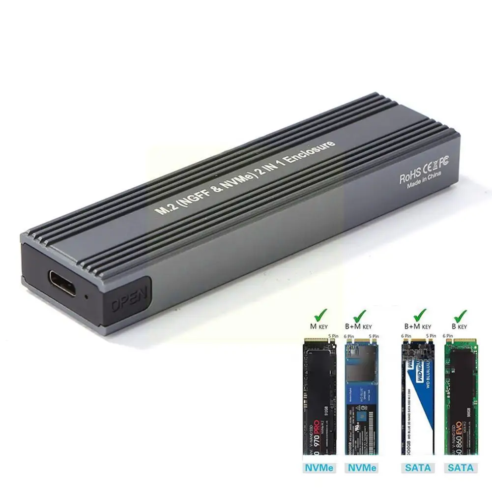

Диск Жесткий M2 Ssd с интерфейсом Sata-Usb, Pcie 3,1 M/b C 10 Гбит/с