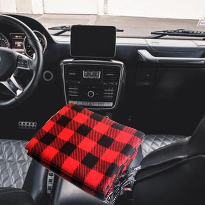 

12V Car Heating Plush Seat Cover Cushion Electric Blanket