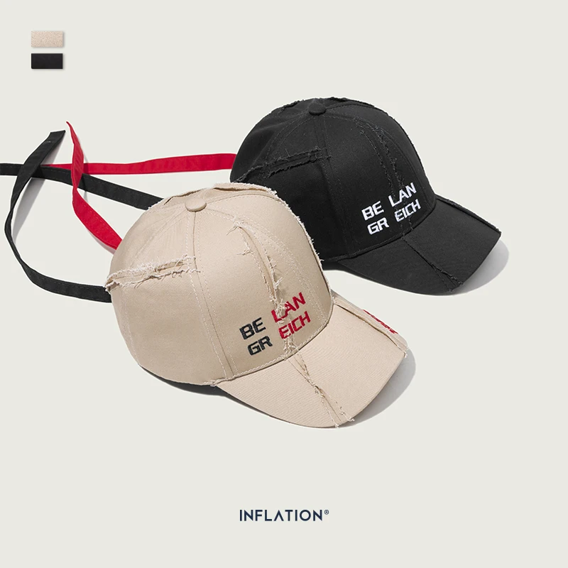 Инфляция 2019 модная мужская бейсболка с вышивкой буквы хип хоп Регулируемая 100%
