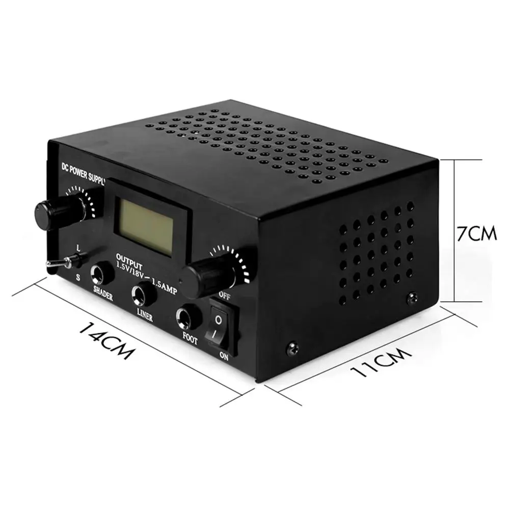 

Tattoo Dual Power Supply Pro Digital LCD Wire Set Dual Adjustable High-quality Lightweight Strong Power Durable Power Source
