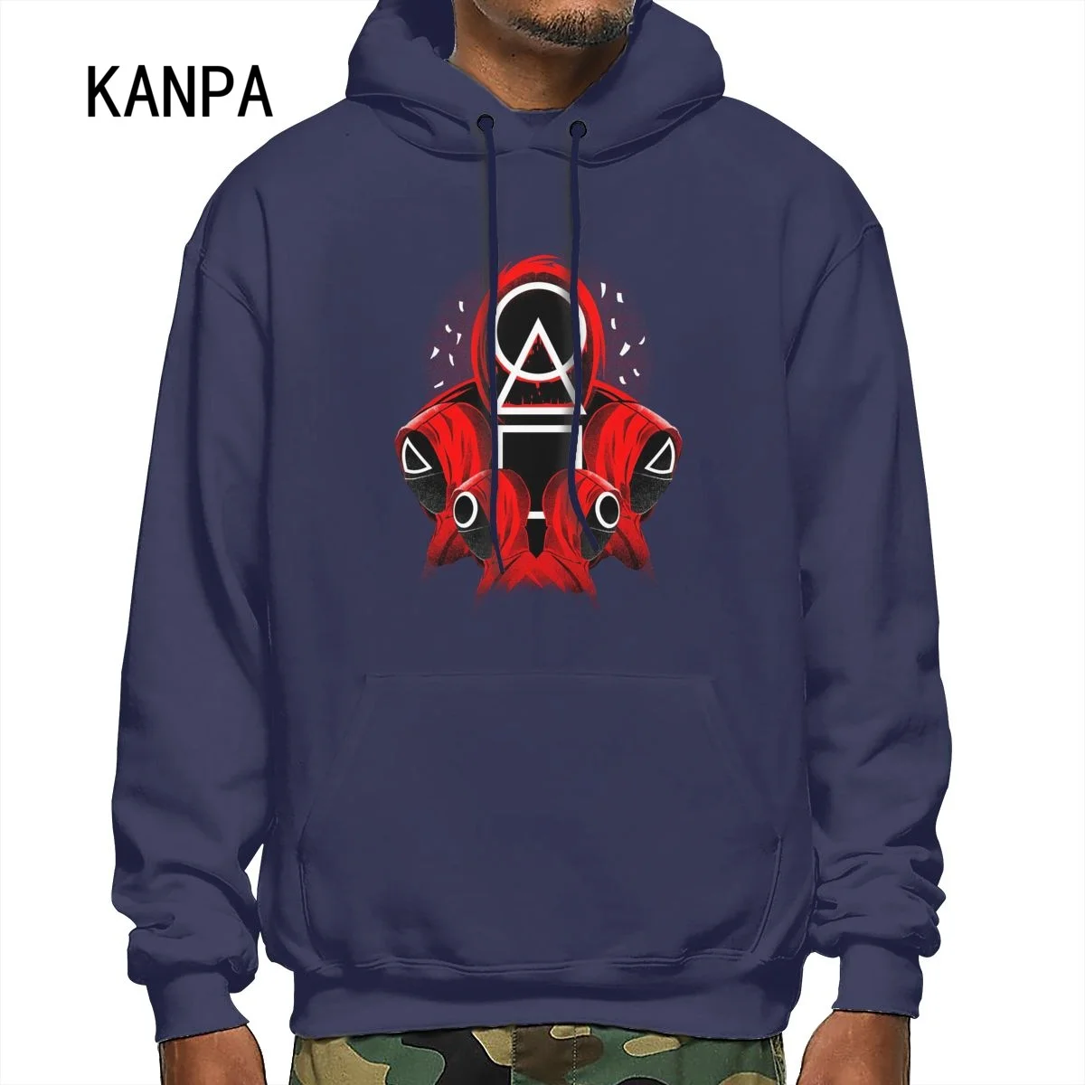 Модная зимняя повседневная толстовка с капюшоном и длинным рукавом | Мужская