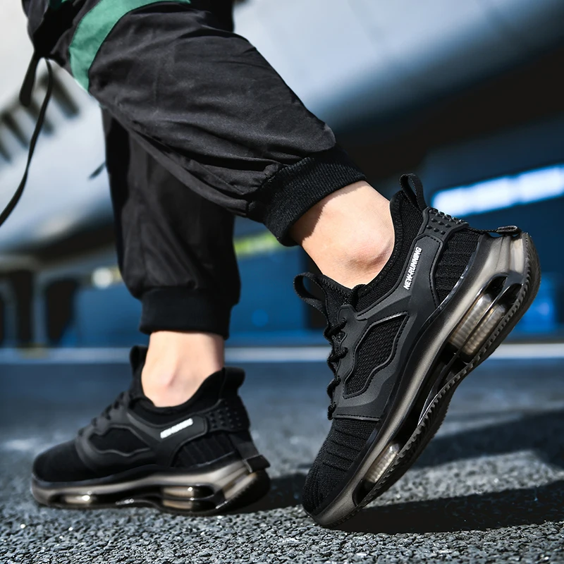

Mens Casual Shoes 2021 Summer New Fashion Blade Shock Absorber Shoes Mesh Breathable Shoes Wear-resistant Non-slip Outdoor Shoes
