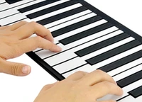 childrens kids musical toys piano practice player 49 keypad portable folding soft kids early beginner instrument with speaker