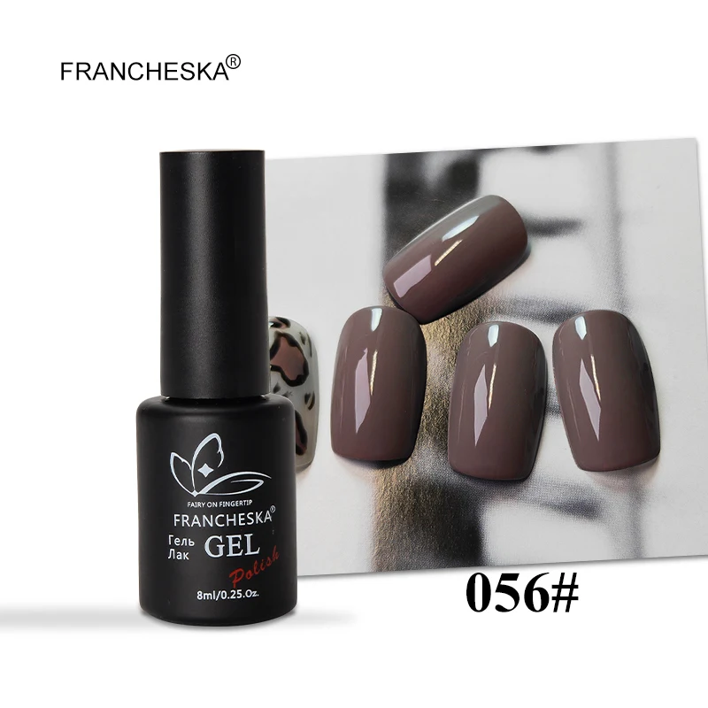Francheska 056 Francheska Гель-лак горячая распродажа серый розовый серия Гель-лак для ногтей Гибридный гвоздь unha lakier hybrydowy долговечный замачиваемый гель - Цвет: Francheska 056