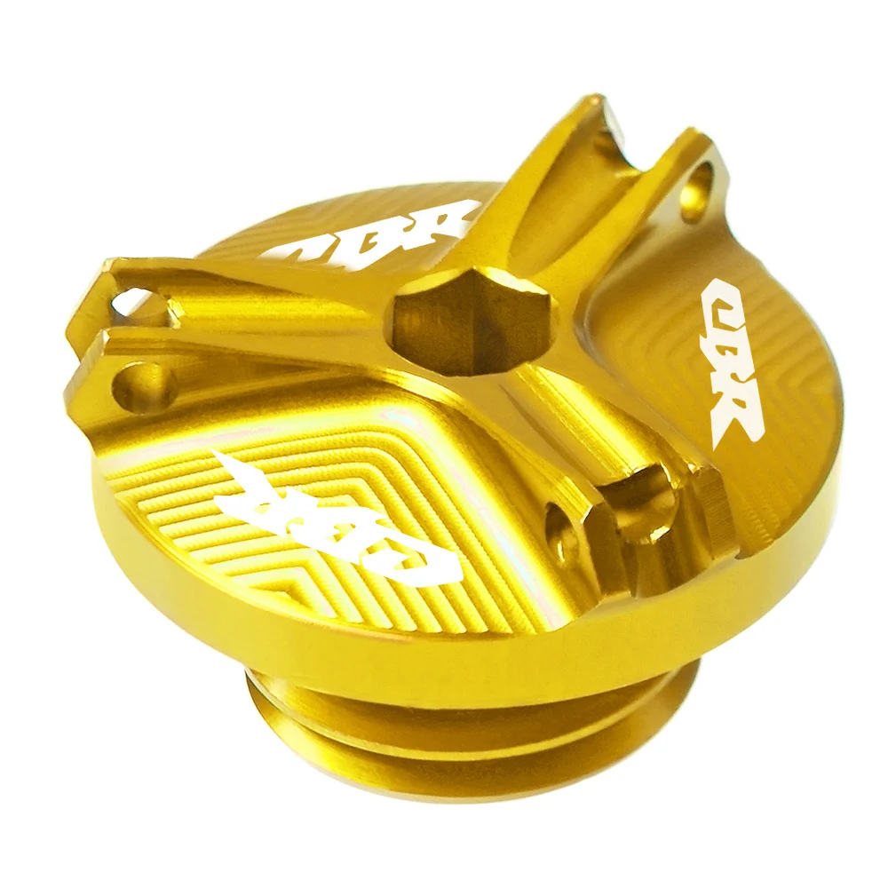 gold Motorcycle M20*2.5 Engine Oil Filter Cup Plug Cover Screw For Honda CBR 600 250R CBR 600 900 1000 RR CBR 600 F2 F3 F4 F4i 500R - Цвет: gold