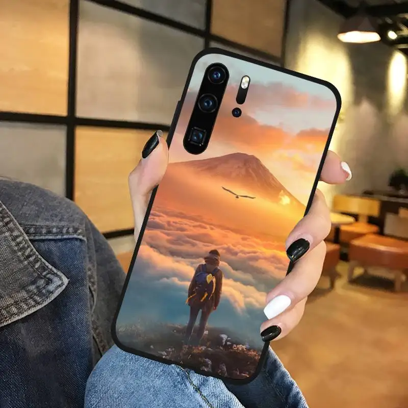 

Travel mountain Phone Case For Huawei P9 P10 P20 P30 Pro Lite smart Mate 10 Lite 20 Y5 Y6 Y7 2018 2019