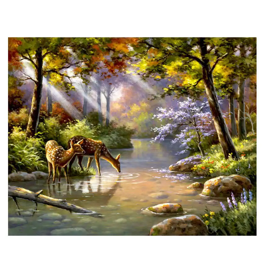 DIY черепа Краски по номерам Акриловая ing комплект для детей и взрослых 16 &quotx 20&quot