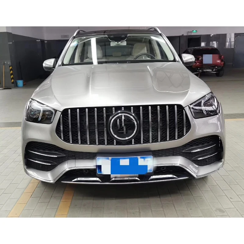 Решетка переднего бампера для Mercedes-Benz GLE-class W167 2019-2020 GT Diamond GLE350 ABS Вертикальная