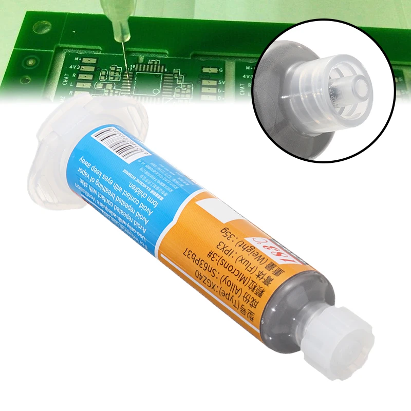 1 шт. мощный клейкий шприц для электронной пайки 10 куб. См|xg-z40 10cc|soldering paste fluxpaste flux |