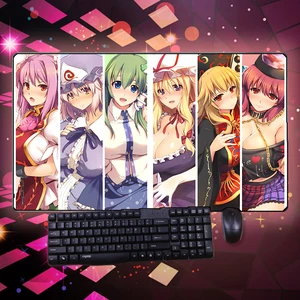 anime mouse pad touhou project hakurei reimu sunny milk kirisame marisa mice pad large thicken pc keyboard pad gaming play mat free global shipping