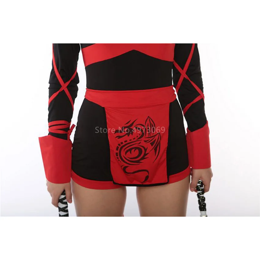 

Japanese Samurai Cosplay Costumes for Women Black Jumpsuits Ninja Female Carnival Party Halloween Cosplay Clothing for Adult