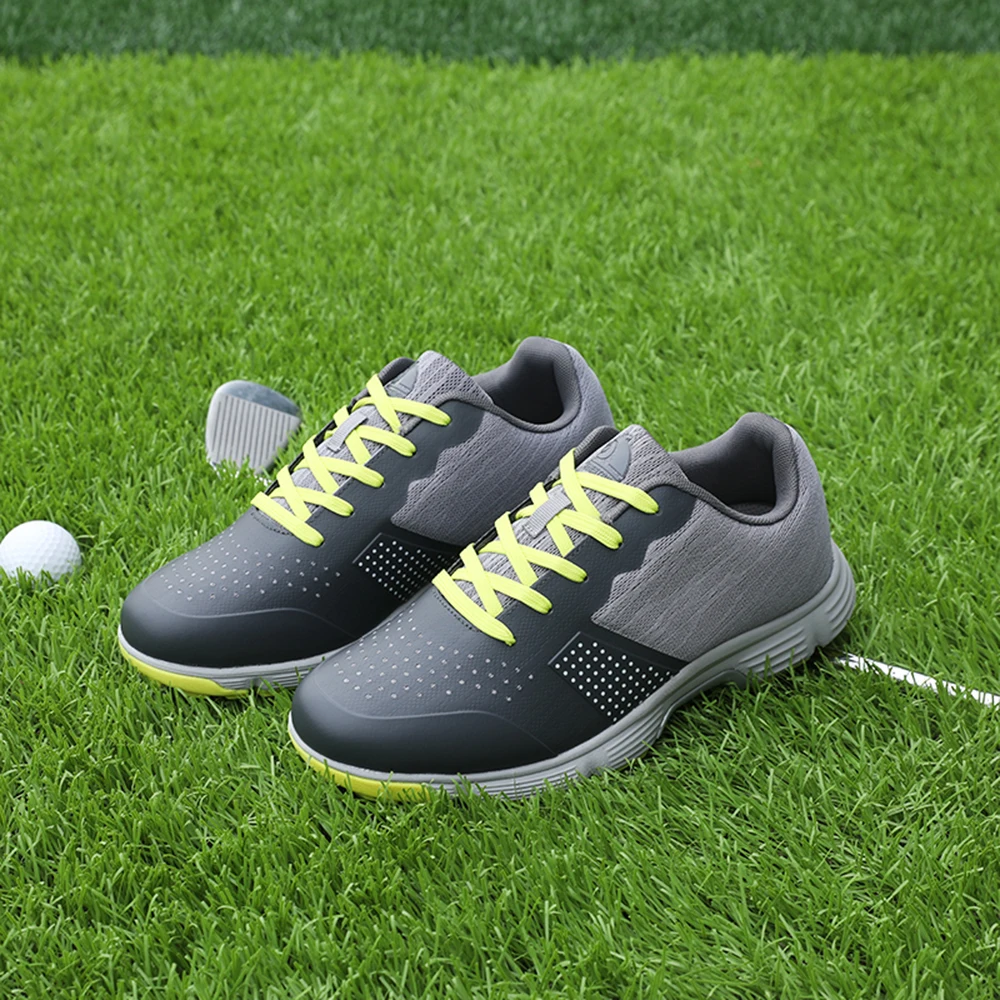 

New Men Waterproof Golf Shoes Spikes Golfing Sneakes for Men Outdoor Quality Golf Sneakers Anti Slip Walking Footwear Male