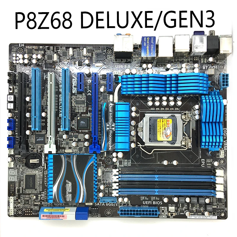 Материнская плата для ASUS P8Z68 DELUXE/GEN3 LGA1155 Z68 DDR3 ATX | Электроника