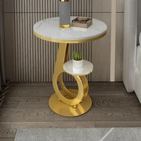 nordic marble post modern living room sofa round rock board bedside table simple light luxury coffee corner table minimalist