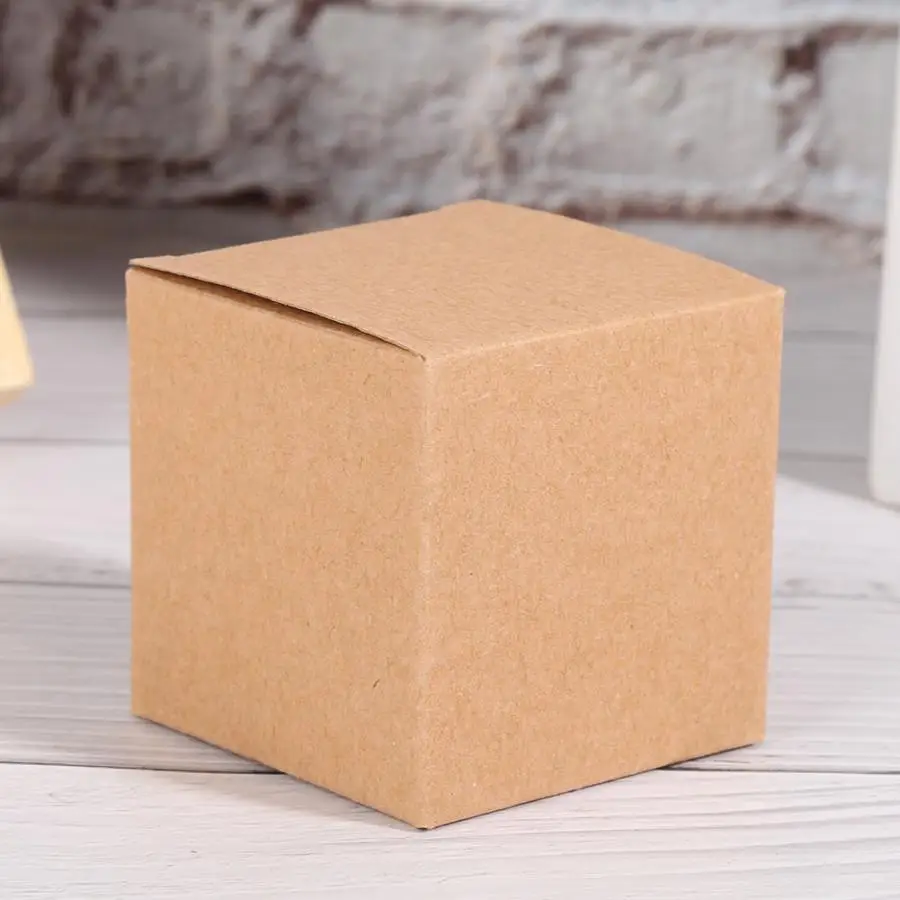 50PCS Kraft Paper Box Folding Retro Gift Boxes Craft Carton Set for Christmas / Wedding Party | Дом и сад
