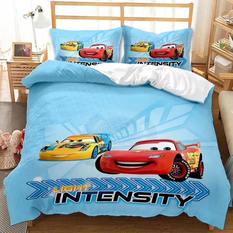 

Disney Cars McQueen 3D Printed Bedding Set Duvet Cover Pillowcases Twin Double Queen King Size Children Boys Home Decor