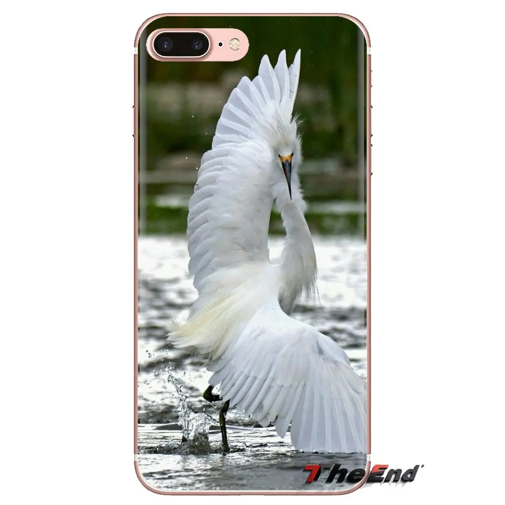 Для Xiao mi 6 A1 Max x 2 5X 6X Red Note 5 5A 4X 4A A4 4 3 Plus Pro животные птицы Egret отражение вода мягкий