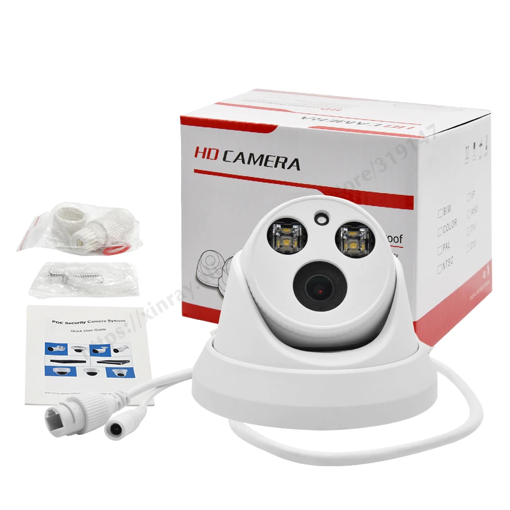 

Hikvision Compatible IP Camera Dome ColorVu Camera 4K PoE Built-In Mic H.265+ IR 30M Motion Detection IP66 Waterproof Smart Home