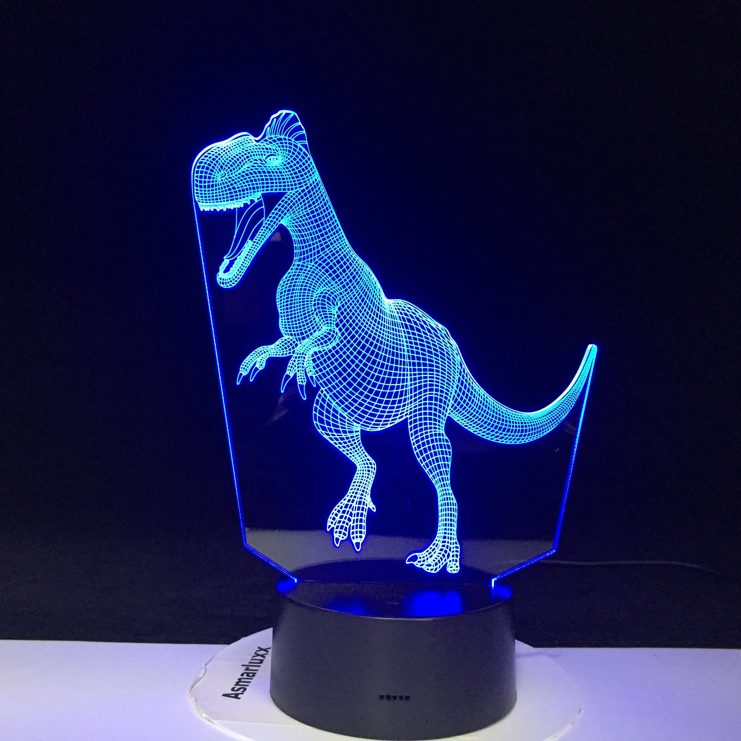 Мультидинозавр тема 3D лампа Детский День Рождения Вечеринка светодиодный ночник