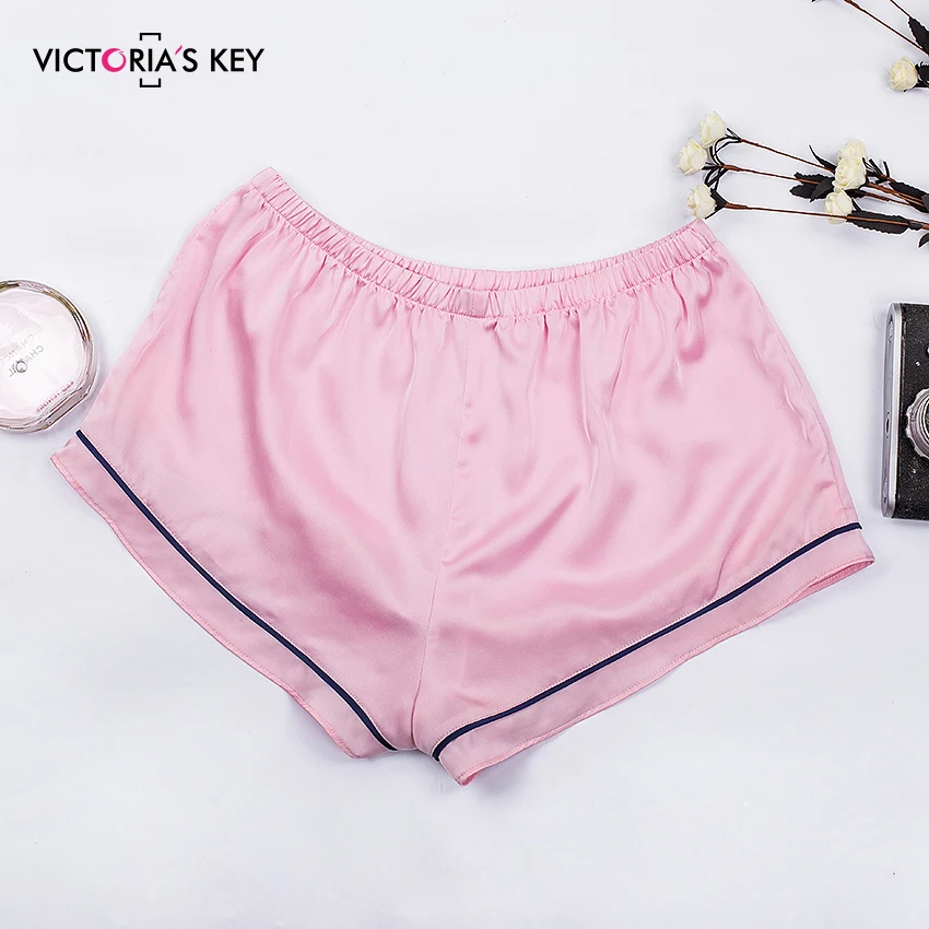 VICTORIA'S ключ розовый V Ночная Пижама с горловиной без рукавов из искусственного шелка, пижамы на бретельках, детский комплект одежды, топ и шорты женская пижама комплект лето-осень пижамный комплект
