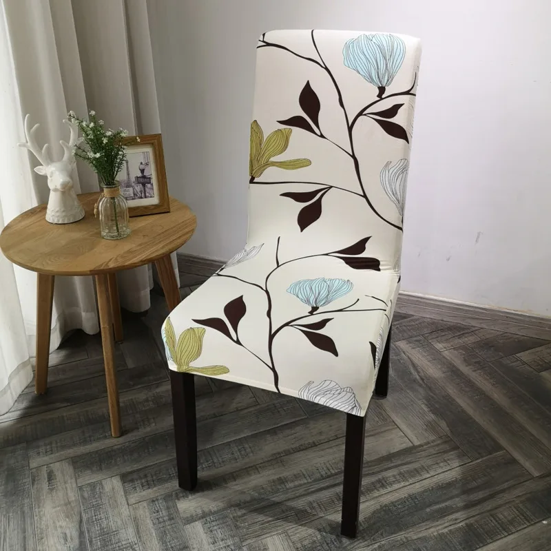 Эластичные эластичные чехлы из спандекса с цветочным принтом чехол на стул для