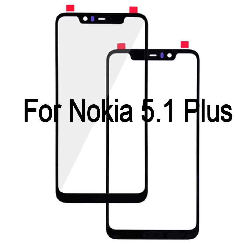 Для Nokia 5,1 Plus передняя внешняя Стекло сенсорный экран Экран для Nokia5.1 плюс LCD защитный экран 5,1 Plus touch Экран Запчасти