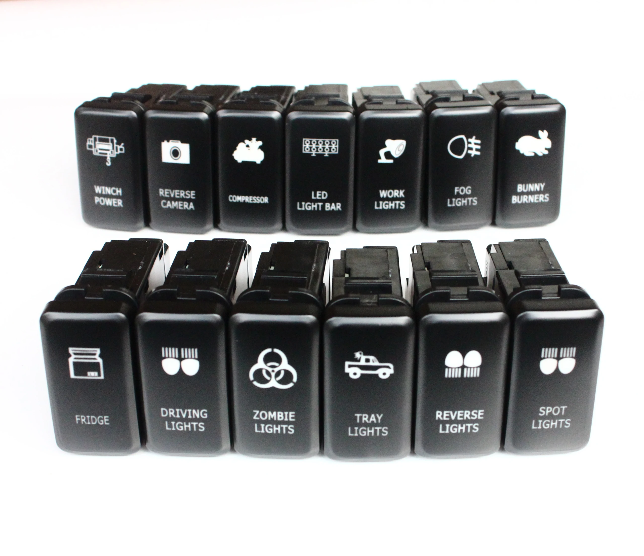 Точечный выключатель оранжевого цвета светодиодный с проводом 12 В 3