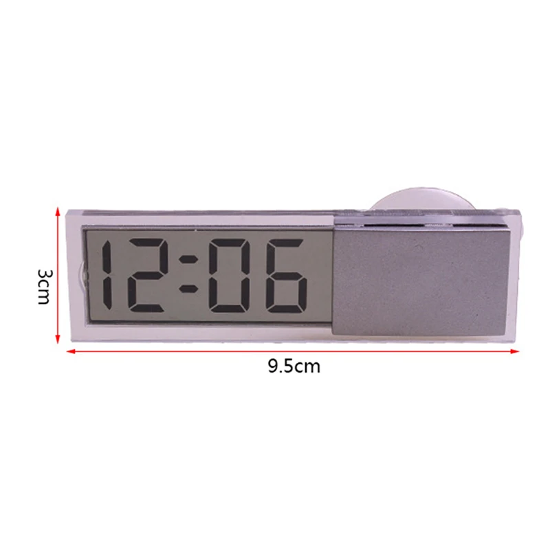 1 шт. ЖК дисплей цифровые электронные часы с присоской светодиодный для всех