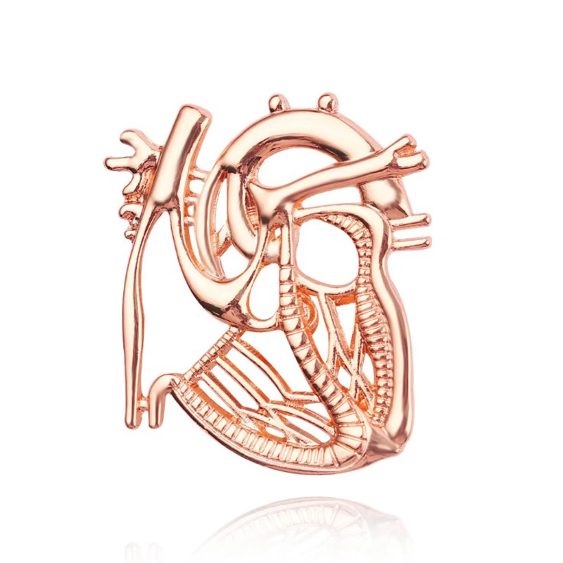 Модный значок врача эмалированный микроскоп стетоскоп мозг легкие вертолет