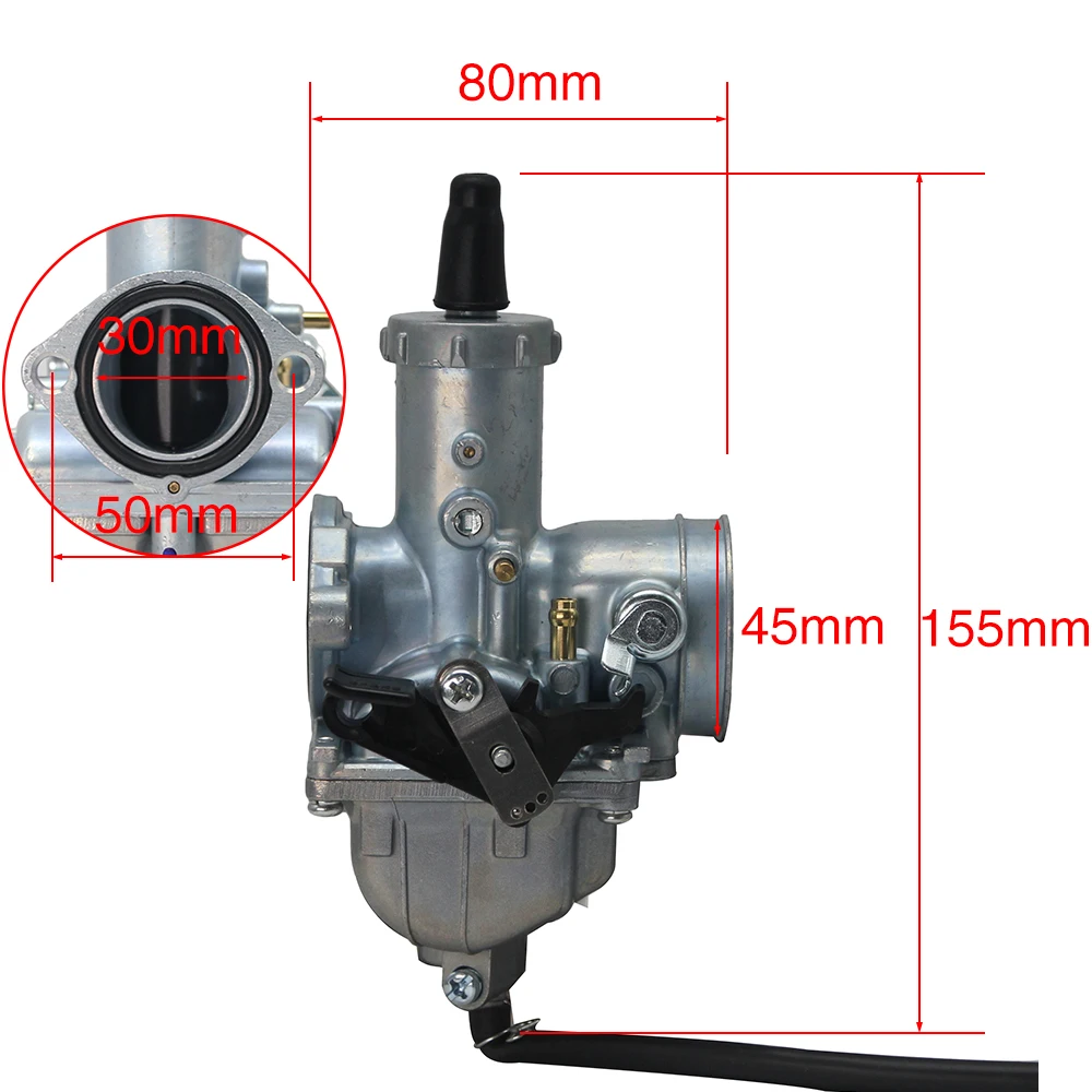 ALCON-Racing Motocycle VM26 Mikuni 30 мм карбюратор PZ30 Carburedor для 150cc 200cc CRF KLX TTR XR Pit Bike Dirt Motorbike |