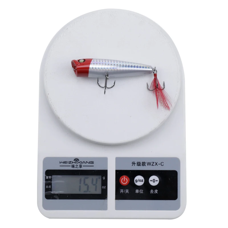 RUNATURE 1 шт Поплавковый Popper Рыбная приманка 8 5 см 15g искусственные Topwater жесткая
