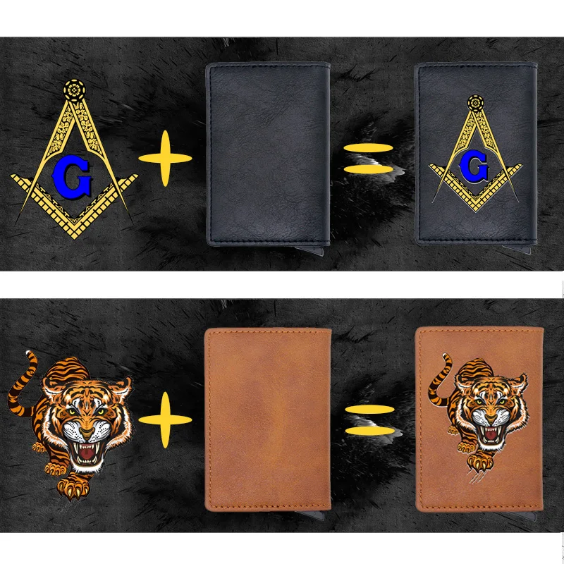 Классический кошелек для карт с Rfid-защитой мужчин и женщин тонкий кожаный