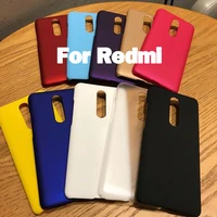 rk01 ultra thin frosted solid color hard shell half cover protective shell for redmi note 5note 6note 7note 8note 9note 10