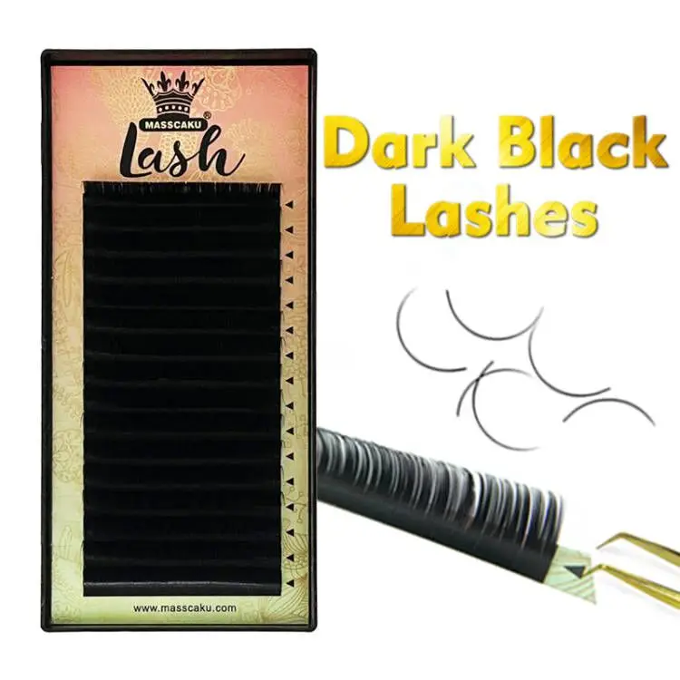 

MASSCAKU Eyelash Extension Soft Makeup Lashes 1 Tray 16 Rows High Quality Soft Natural Premium Faux Cils Maquiagem Eyelashes