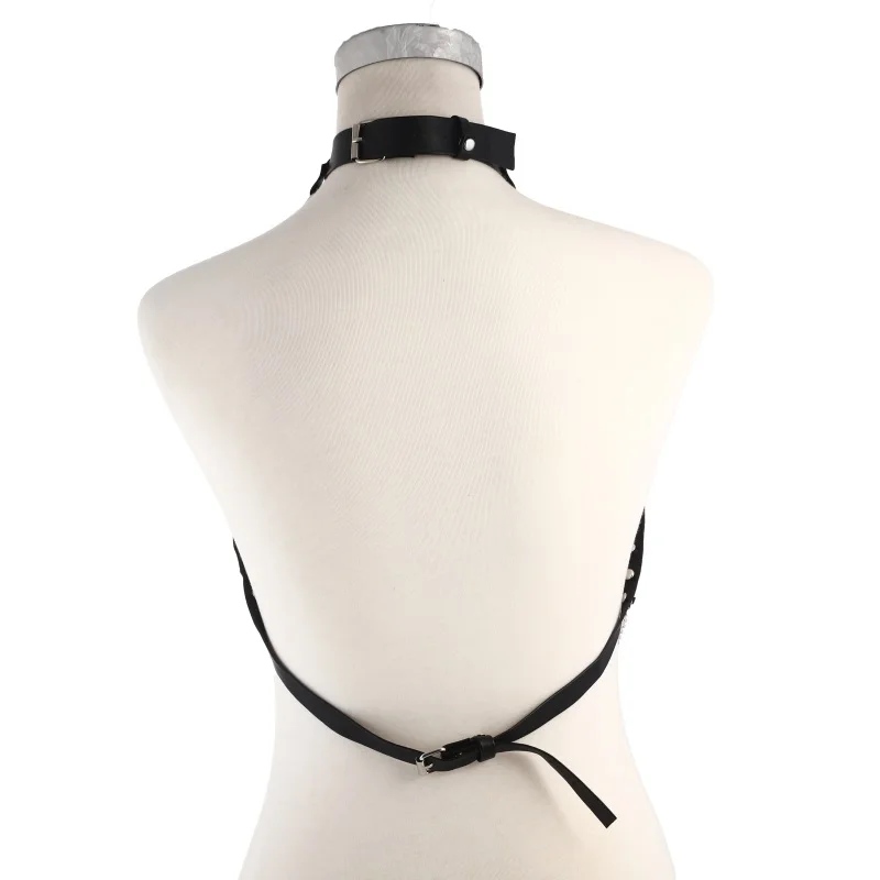 Жгут для тела Goth цепочка из искусственной кожи нагрудные цепи топ в стиле панк