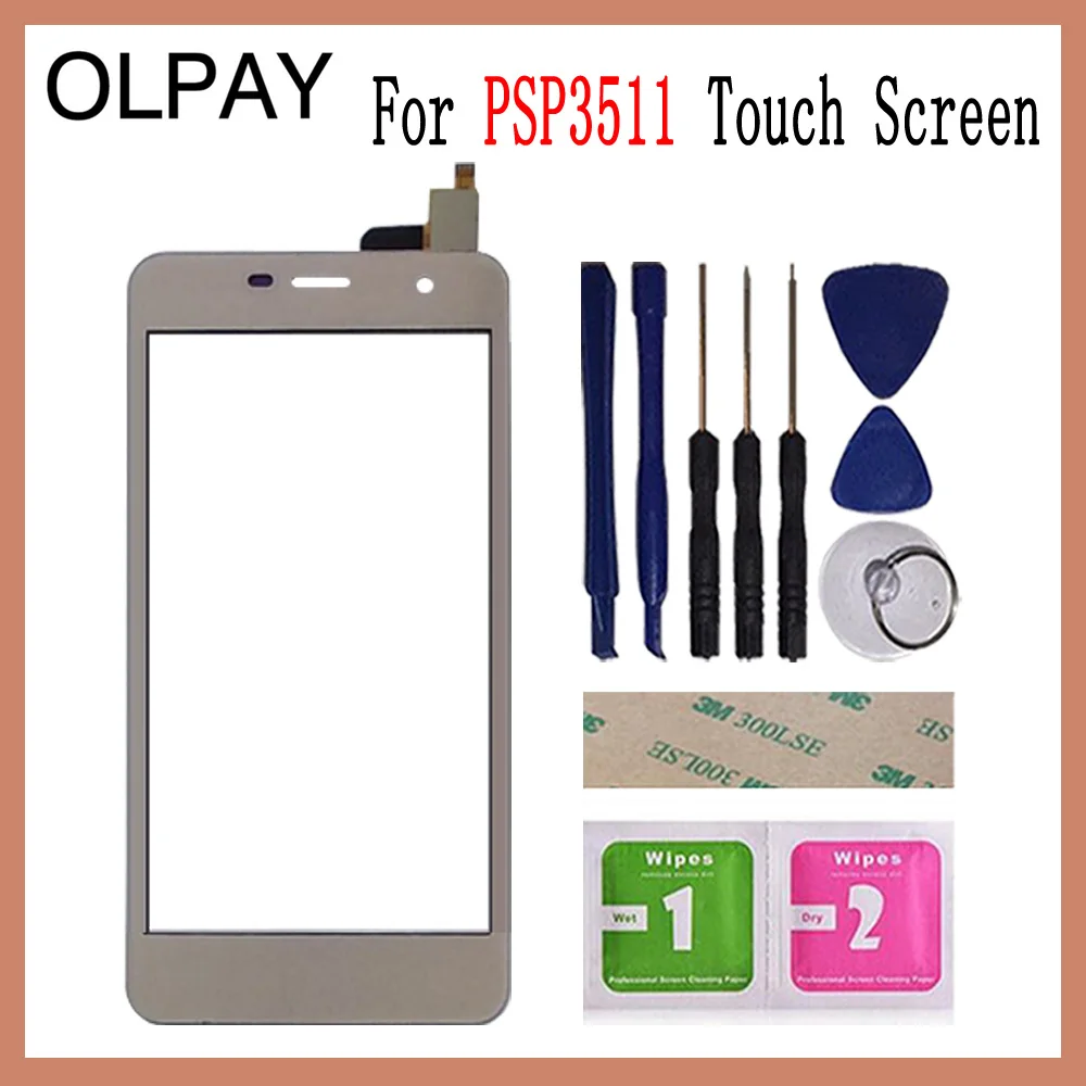Gold With Tools OLPAY 5,0 ''для Prestigio Muze G3 Lte psp 3511 Duo psp 3511 сенсорный экран стекло дигитайзер панель объектив сенсор стекло Бесплатные инструменты - Цвет: Gold With Tools
