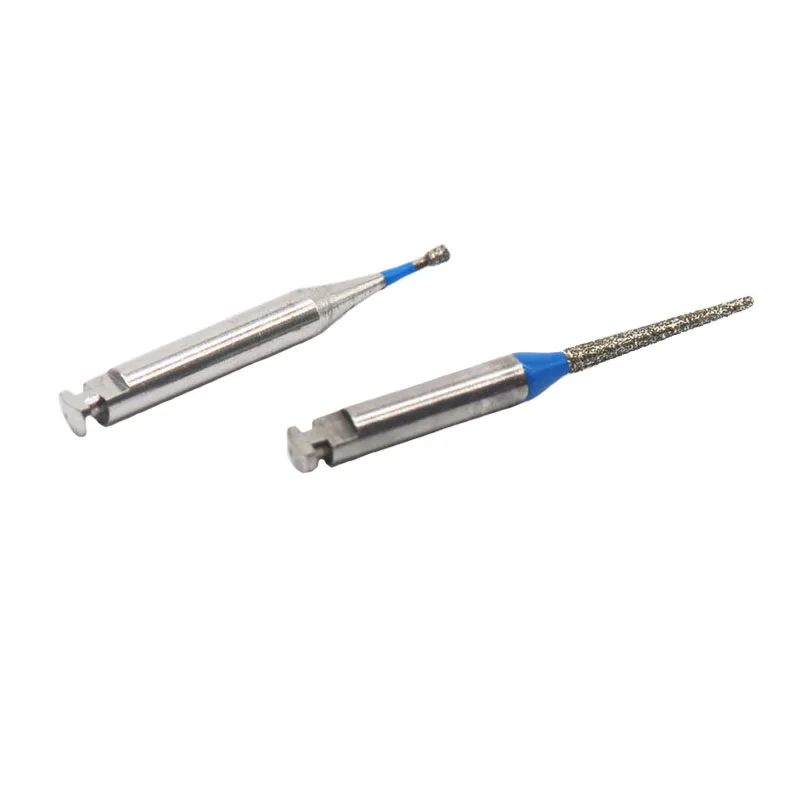 10pcs Dental Lab Materials RA/CA Diamond Bur 2.3mm Blue Medium Grit for Contra Angle Handpieces Burs Drill Polishing